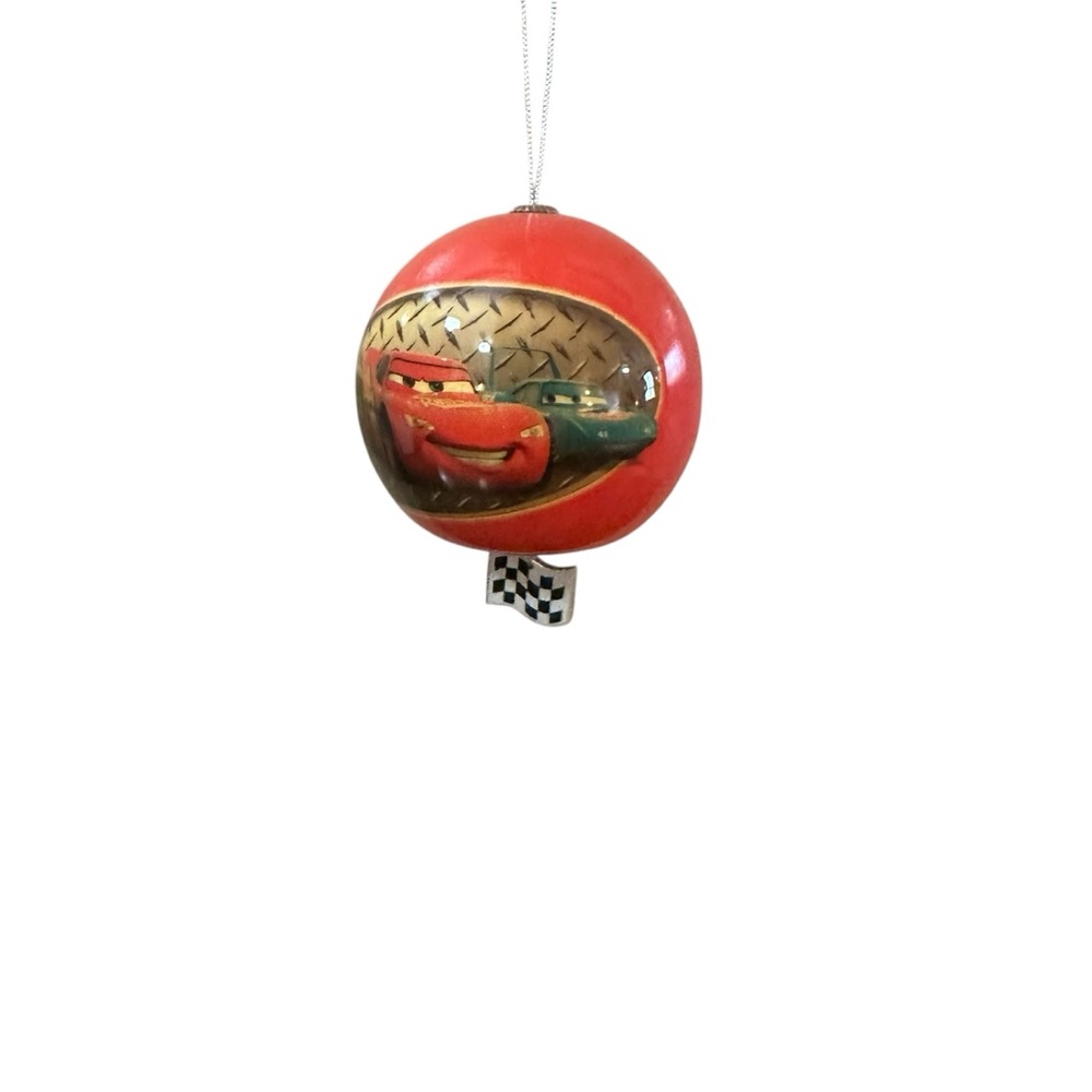 Disney Pixar Cars Lightning McQueen Red Christmas Ornament